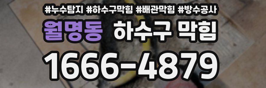 월명동 하수구 막힘
