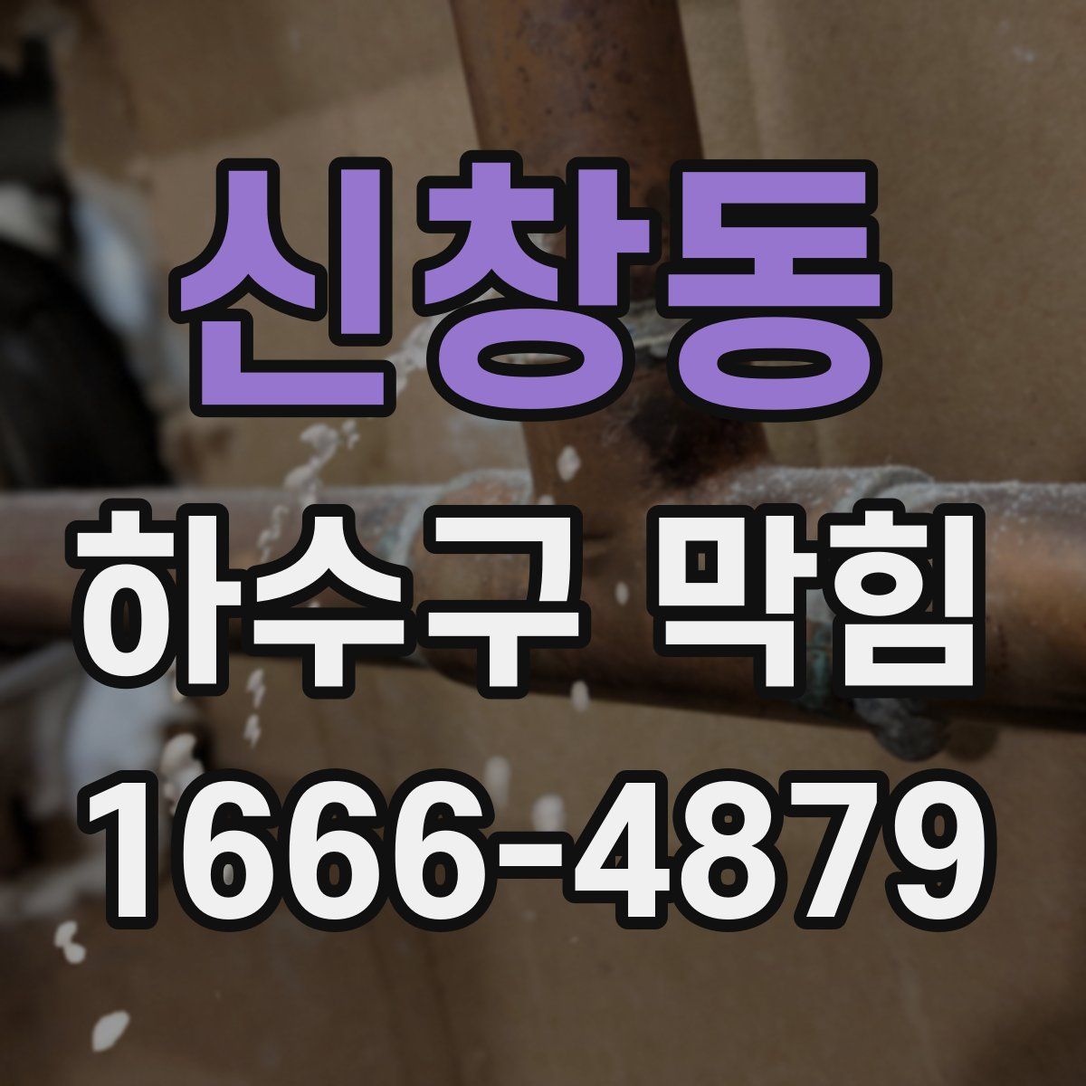 신창동 하수구 막힘