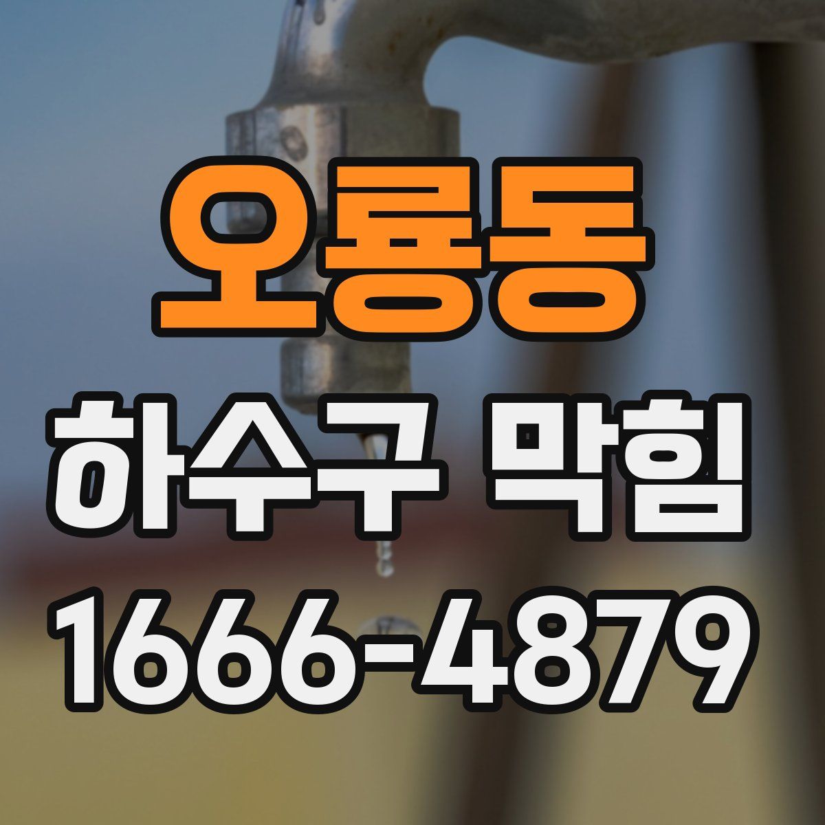 오룡동 하수구 막힘