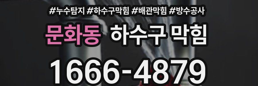 문화동 하수구 막힘