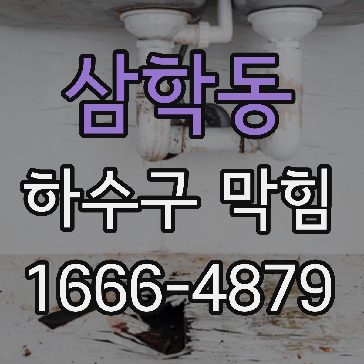 삼학동 하수구 막힘