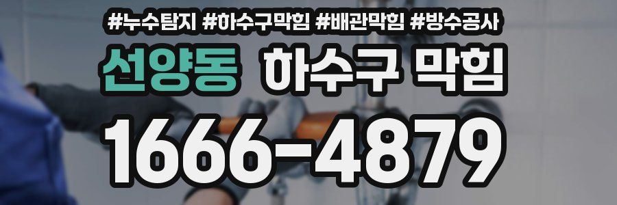 선양동 하수구 막힘