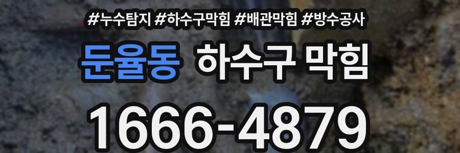 둔율동 하수구 막힘