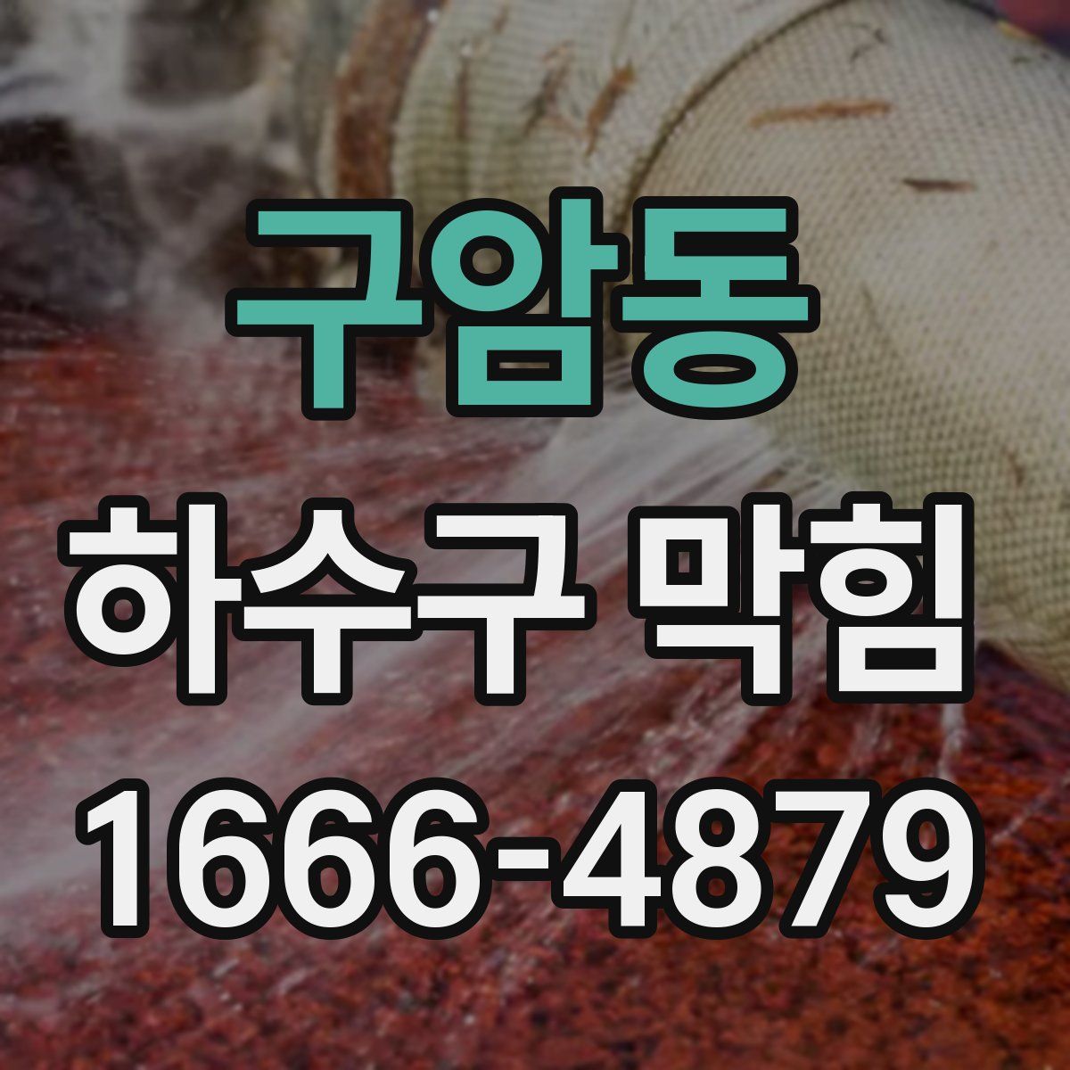 구암동 하수구 막힘