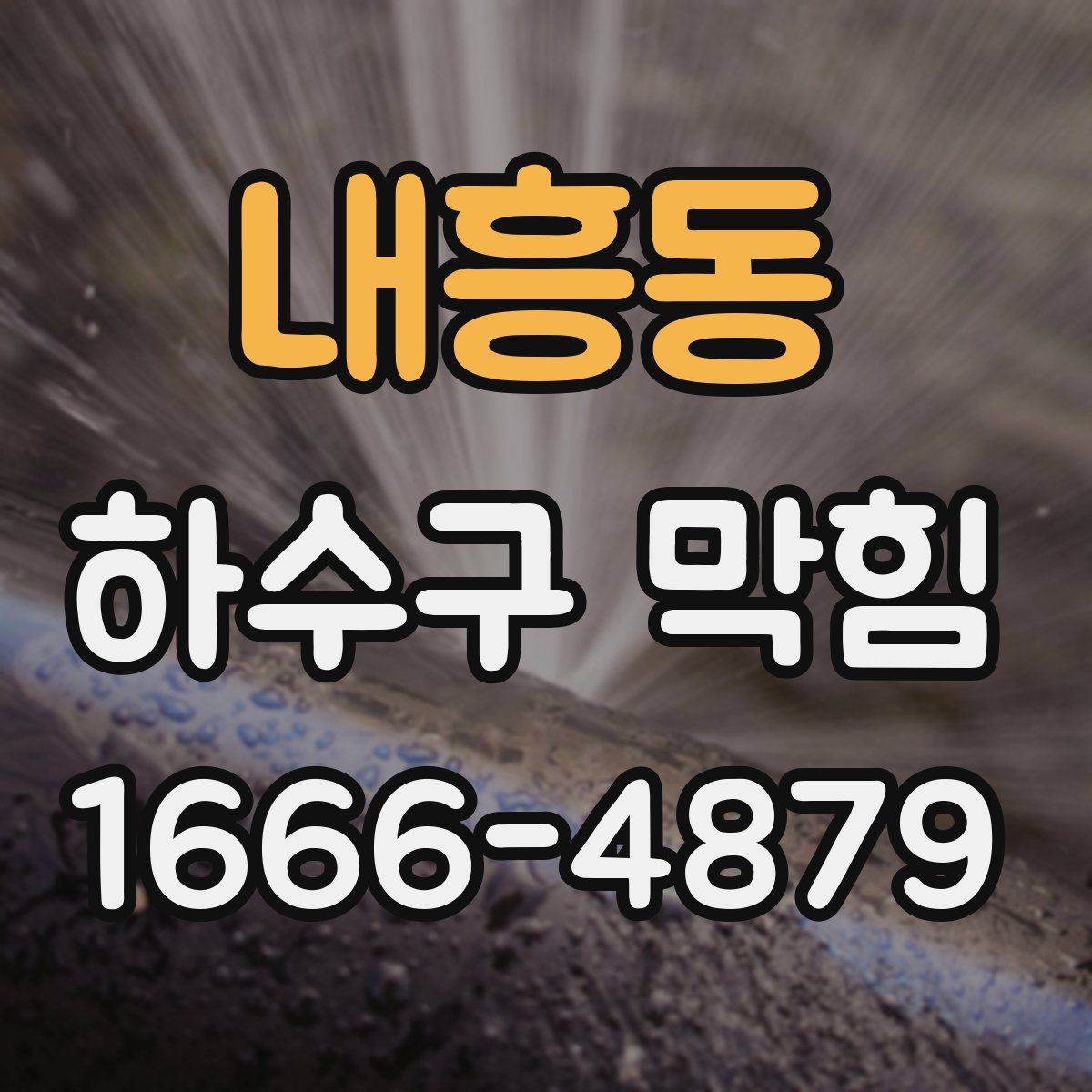 내흥동 하수구 막힘