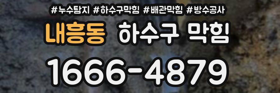 내흥동 하수구 막힘