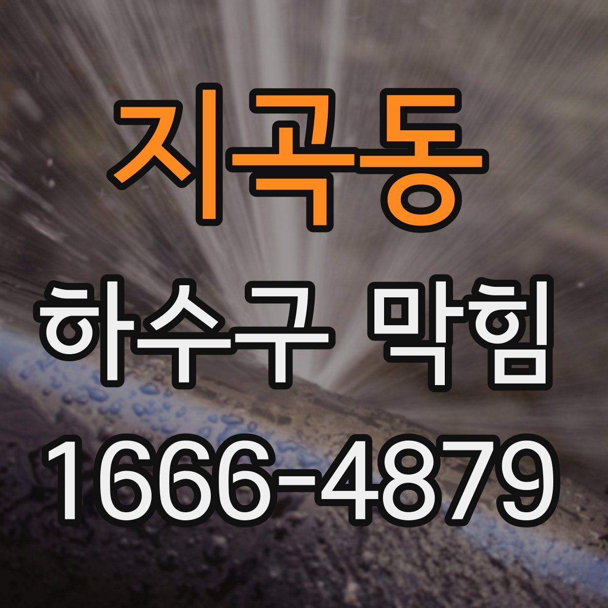지곡동 하수구 막힘