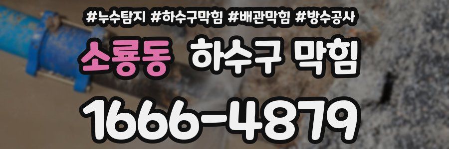 소룡동 하수구 막힘