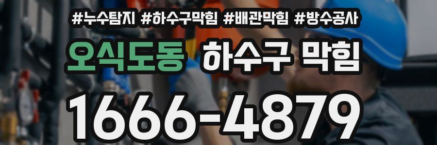 오식도동 하수구 막힘