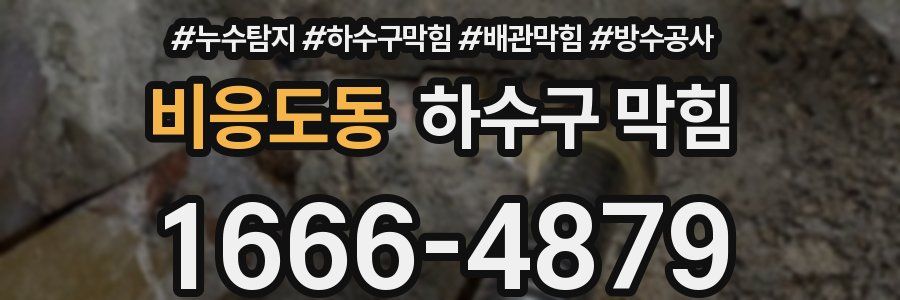비응도동 하수구 막힘