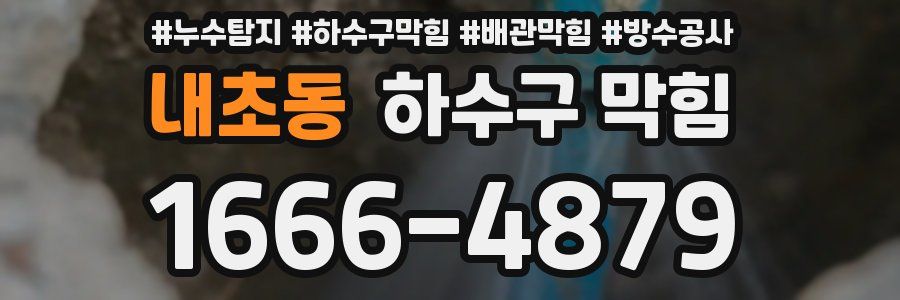 내초동 하수구 막힘