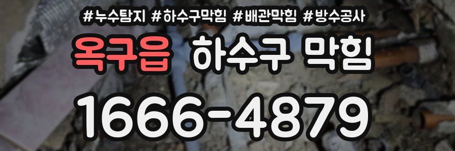 옥구읍 하수구 막힘