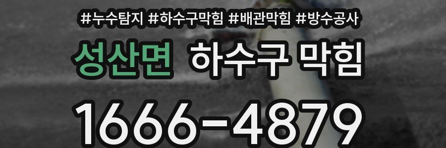성산면 하수구 막힘