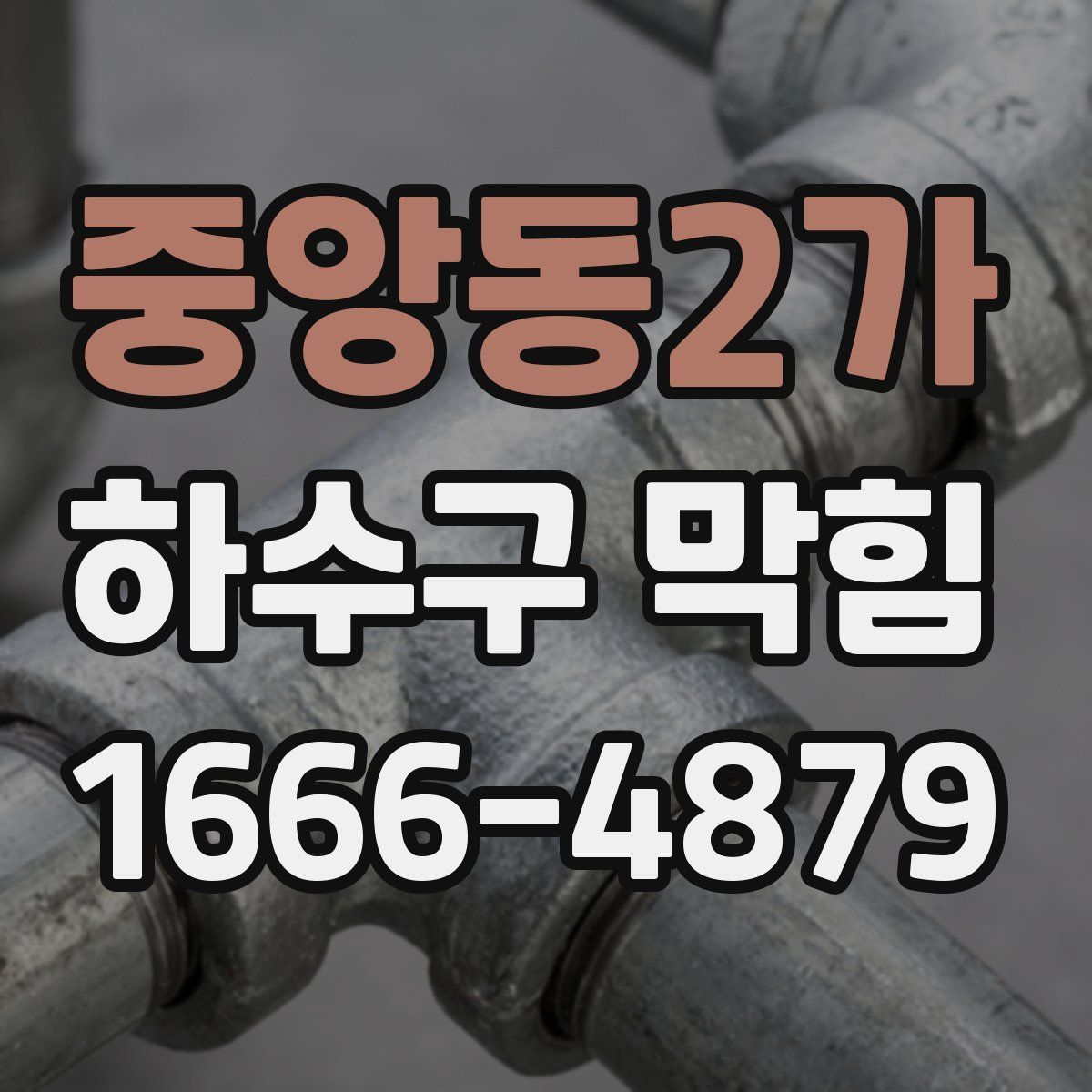 중앙동2가 하수구 막힘