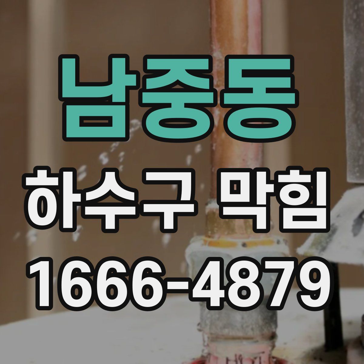 남중동 하수구 막힘