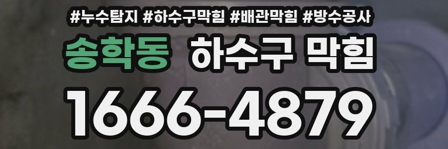 송학동 하수구 막힘