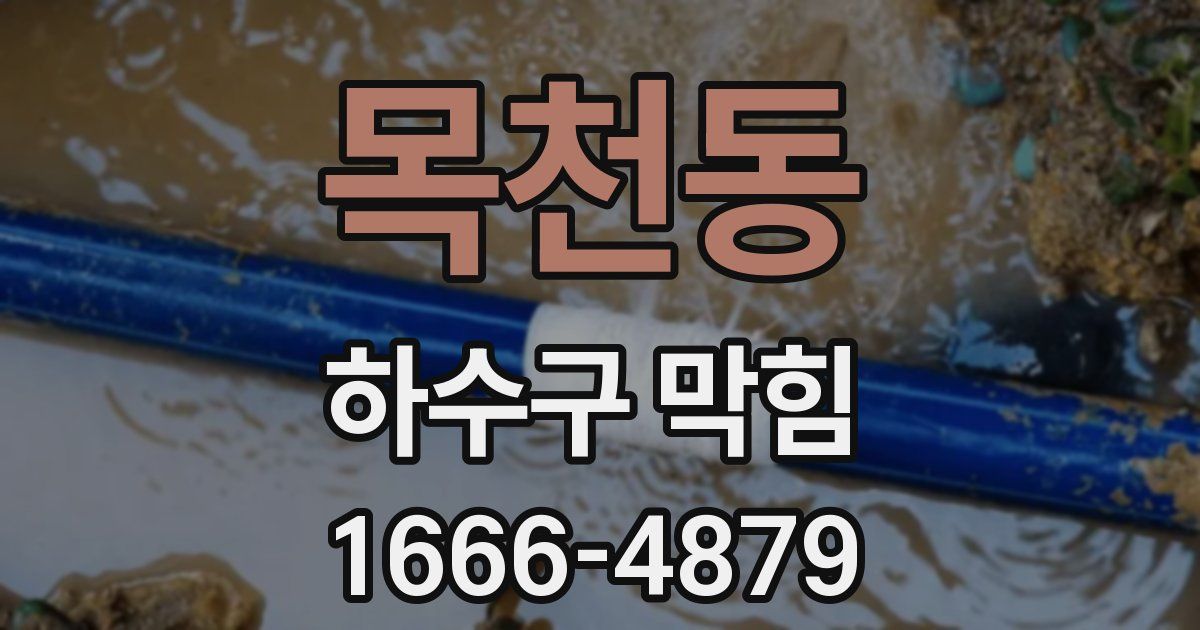 목천동 하수구 막힘