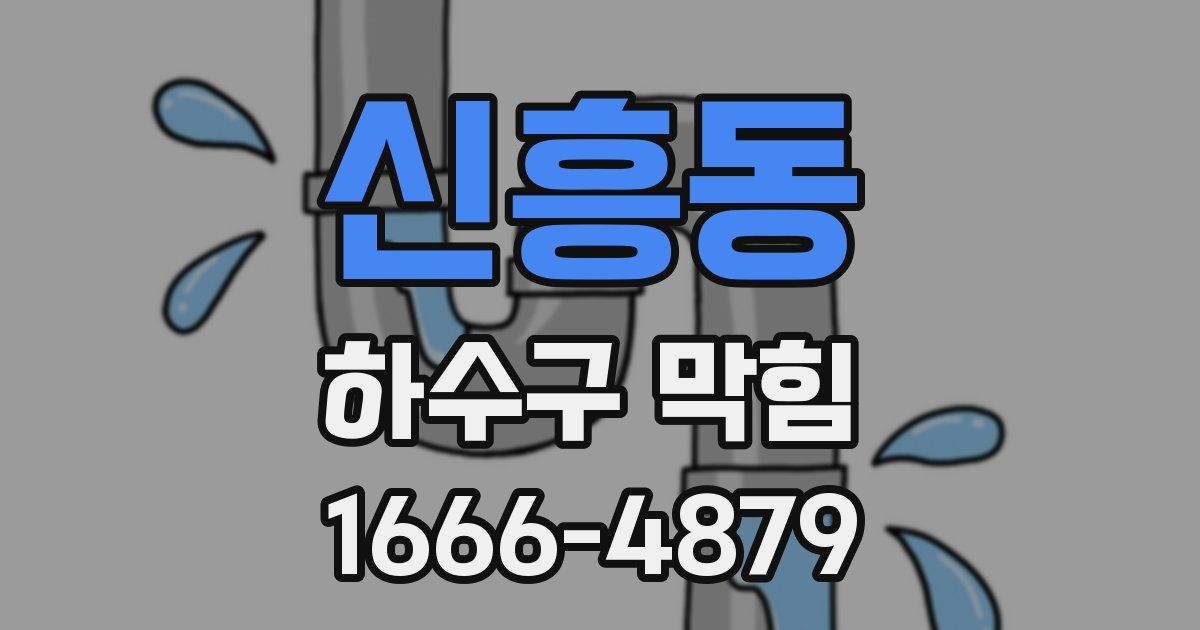 신흥동 하수구 막힘