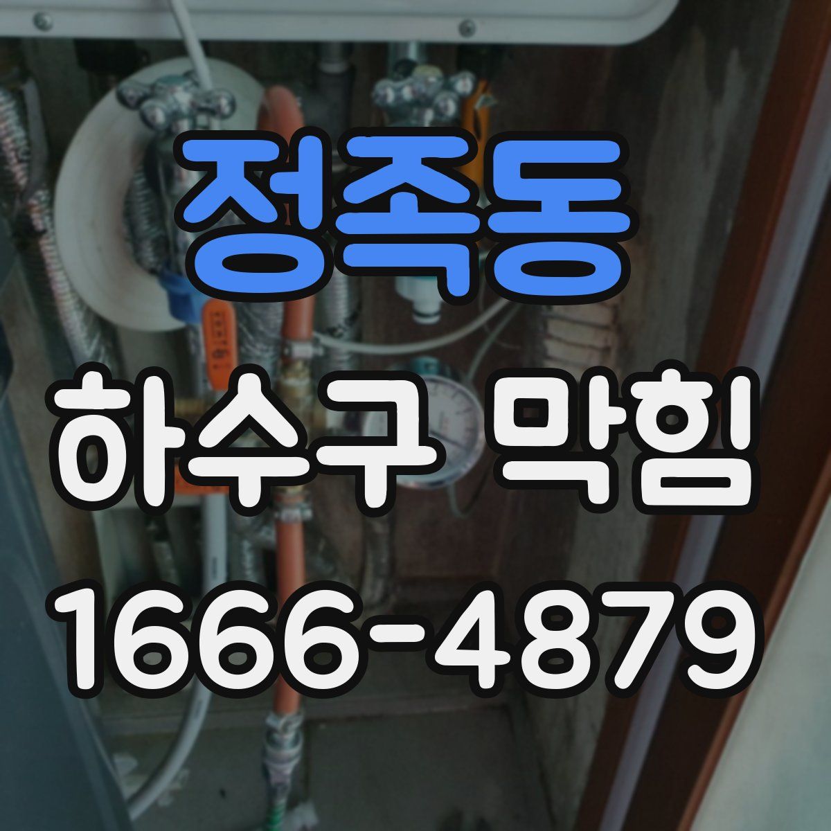 정족동 하수구 막힘