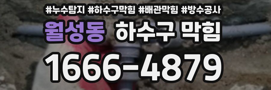 월성동 하수구 막힘