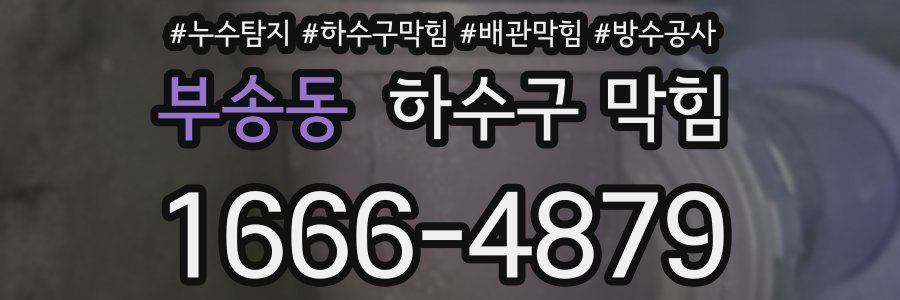 부송동 하수구 막힘