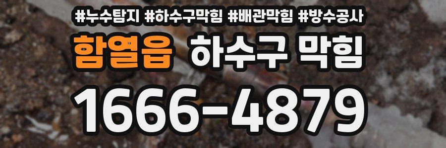 함열읍 하수구 막힘