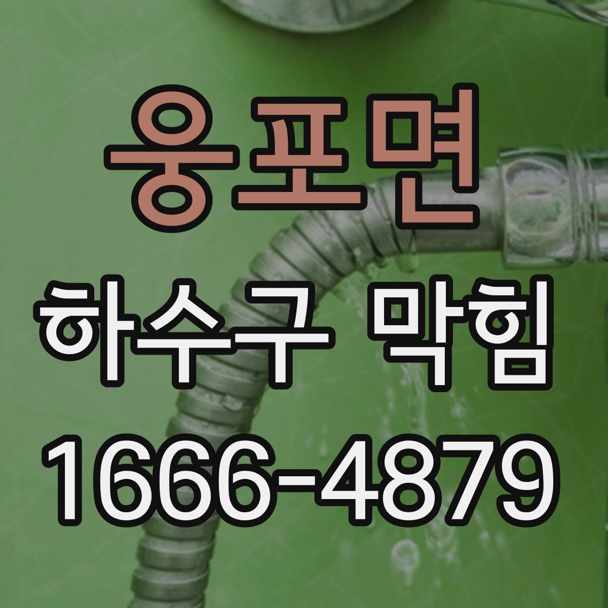 웅포면 하수구 막힘