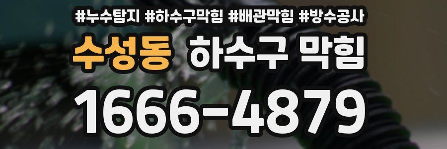 수성동 하수구 막힘