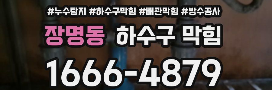 장명동 하수구 막힘