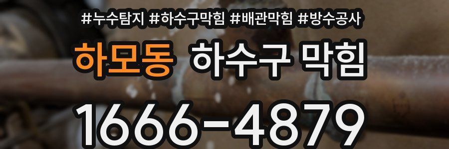 하모동 하수구 막힘