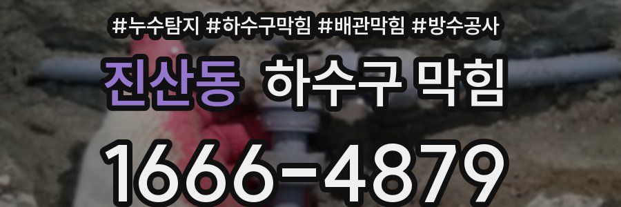 진산동 하수구 막힘