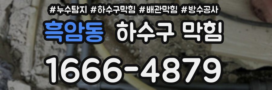 흑암동 하수구 막힘