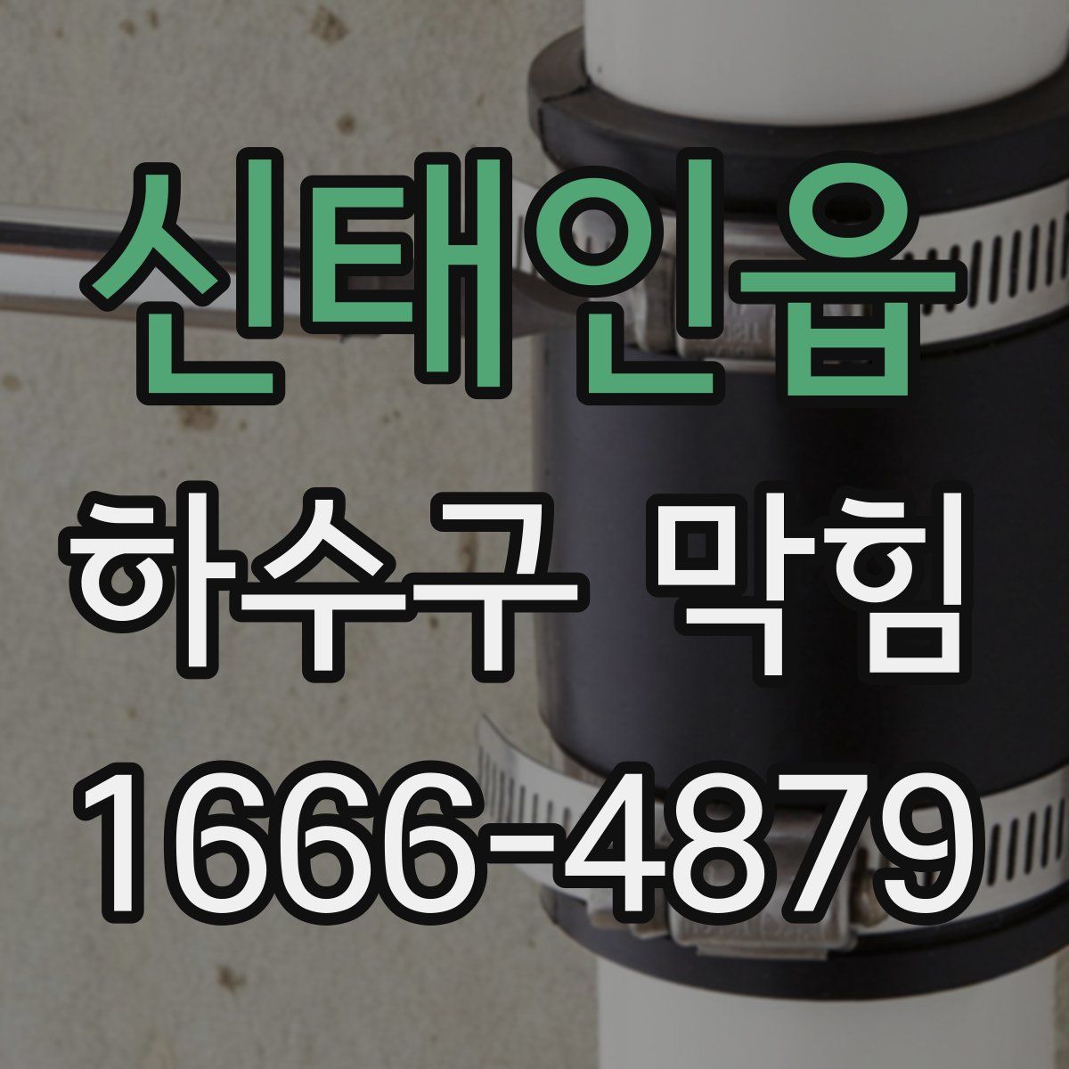 신태인읍 하수구 막힘