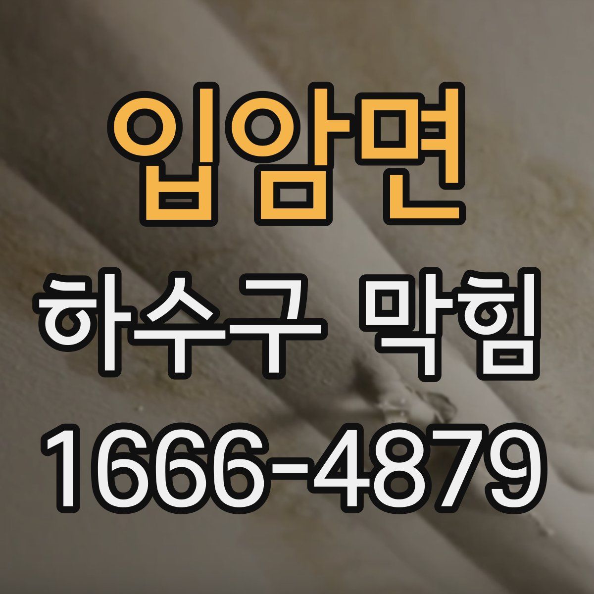 입암면 하수구 막힘