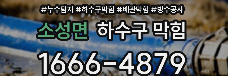소성면 하수구 막힘
