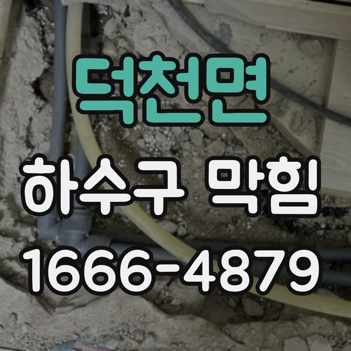 덕천면 하수구 막힘