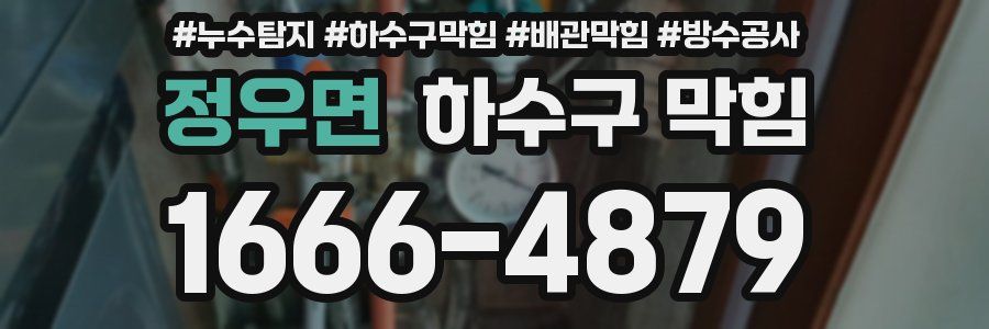 정우면 하수구 막힘