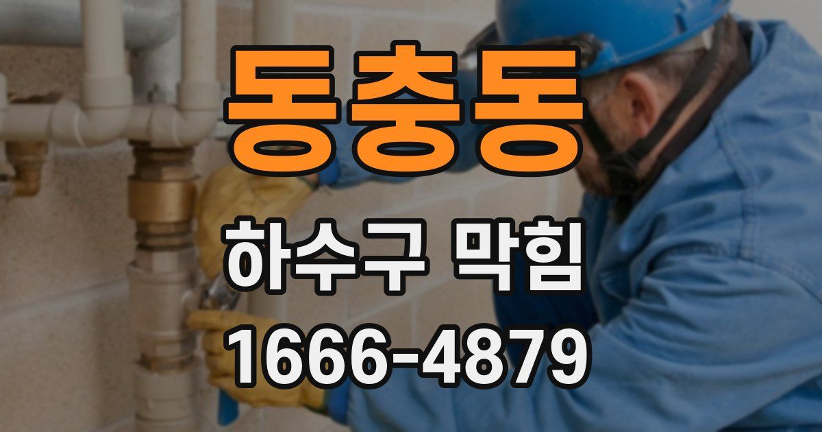 동충동 하수구 막힘