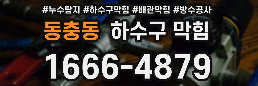 동충동 하수구 막힘