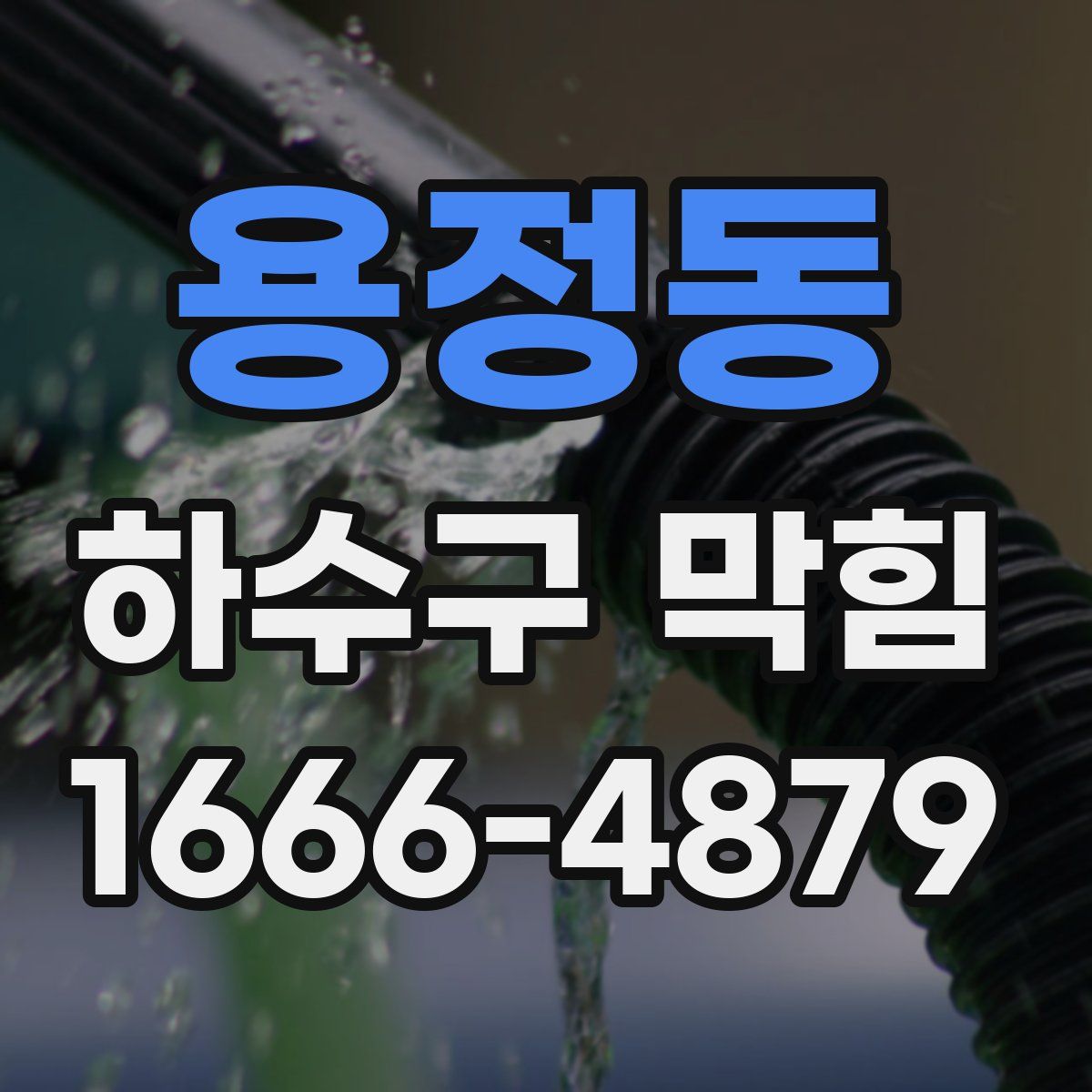 용정동 하수구 막힘