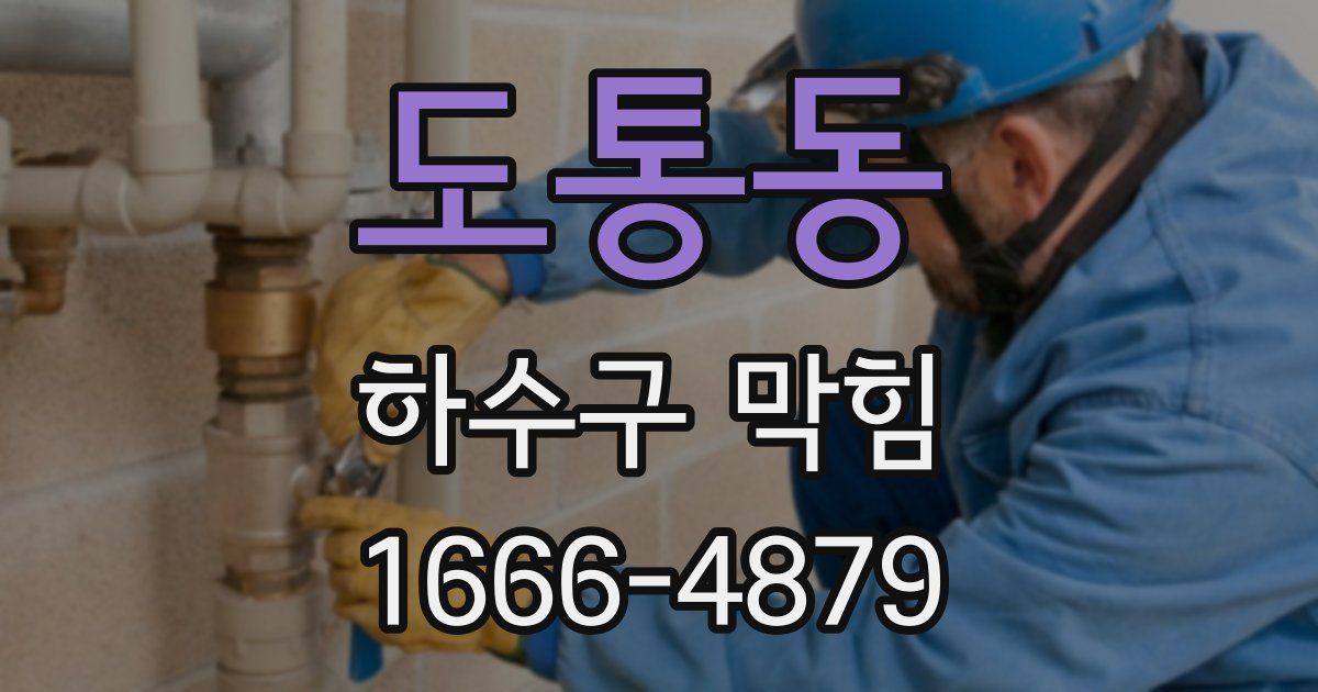 도통동 하수구 막힘