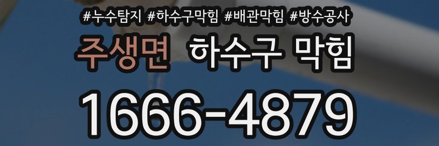 주생면 하수구 막힘