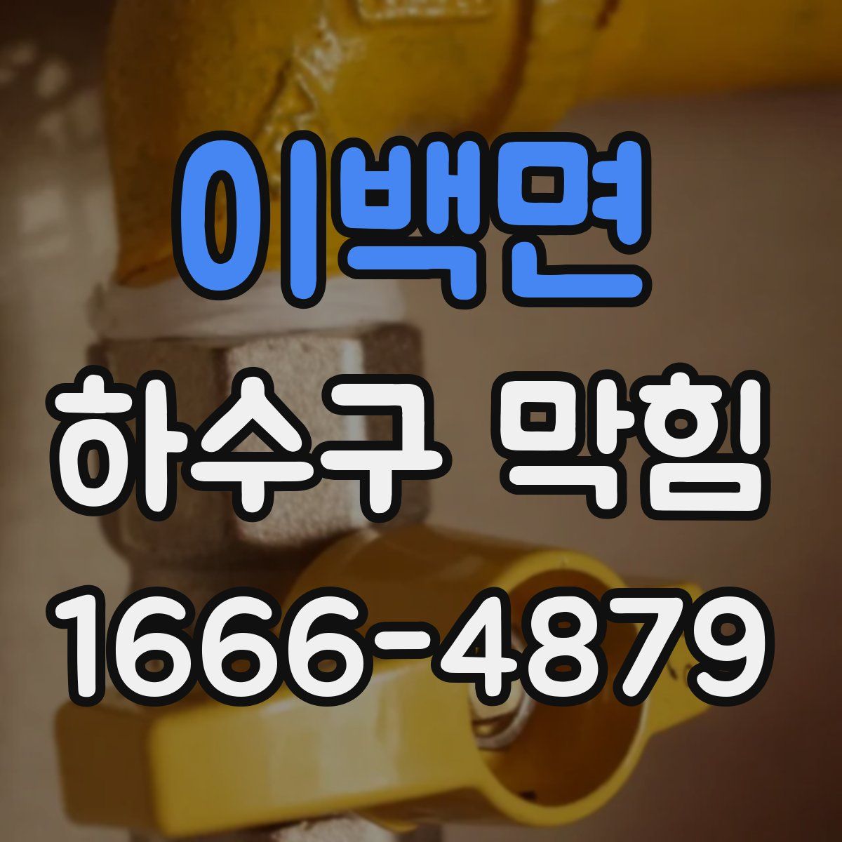 이백면 하수구 막힘