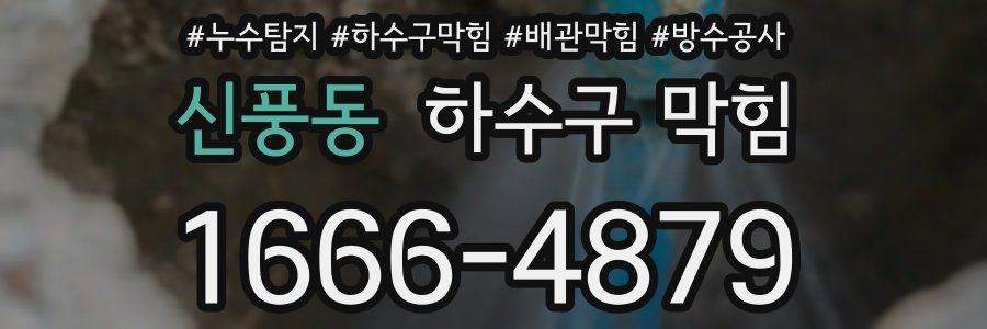신풍동 하수구 막힘