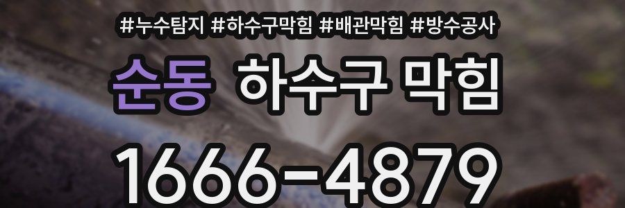 순동 하수구 막힘