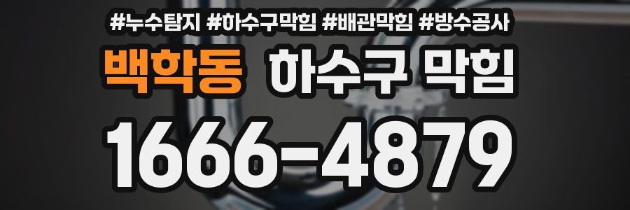백학동 하수구 막힘