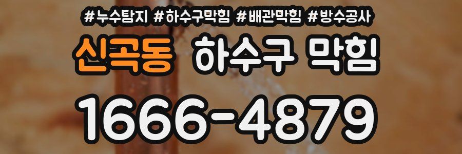 신곡동 하수구 막힘