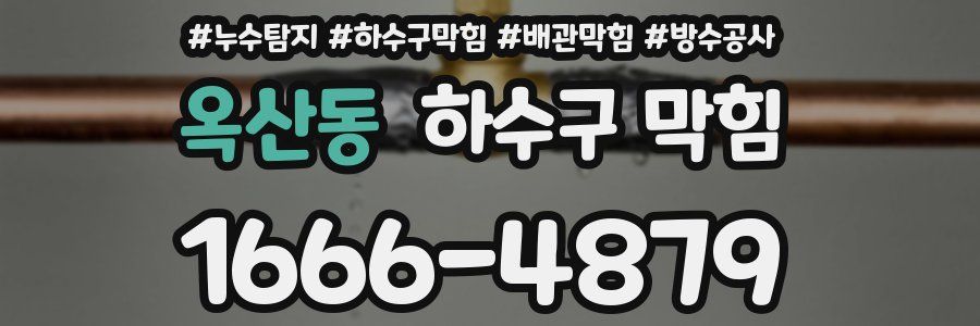 옥산동 하수구 막힘
