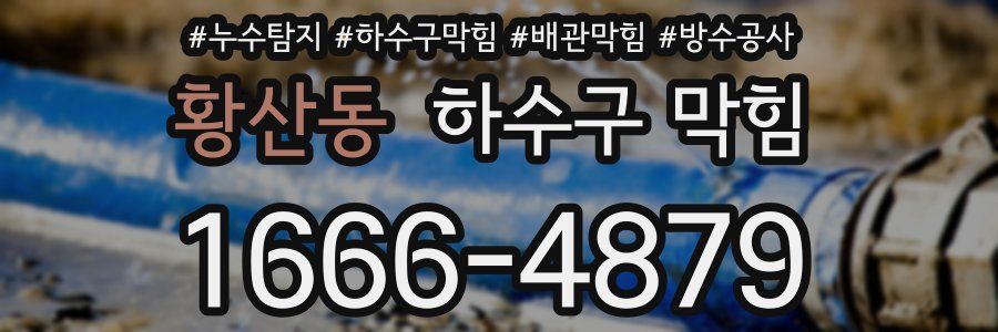 황산동 하수구 막힘