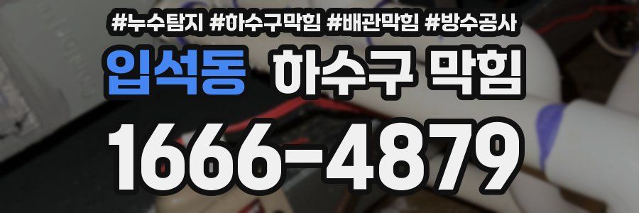 입석동 하수구 막힘